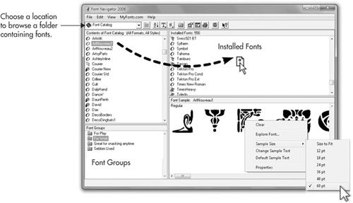 corel draw x5 fonts